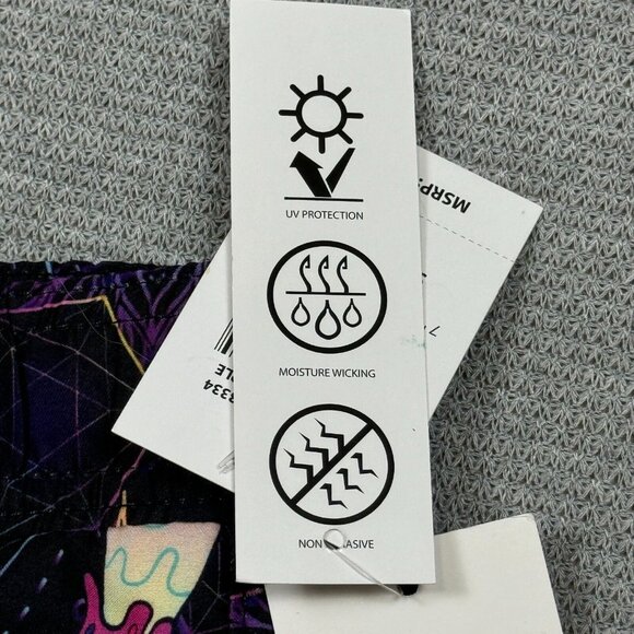 Kronic Prints Drill Clothing Mens Psychedelic Mushroom Board Shorts Size S NWT - Picture 9 of 15